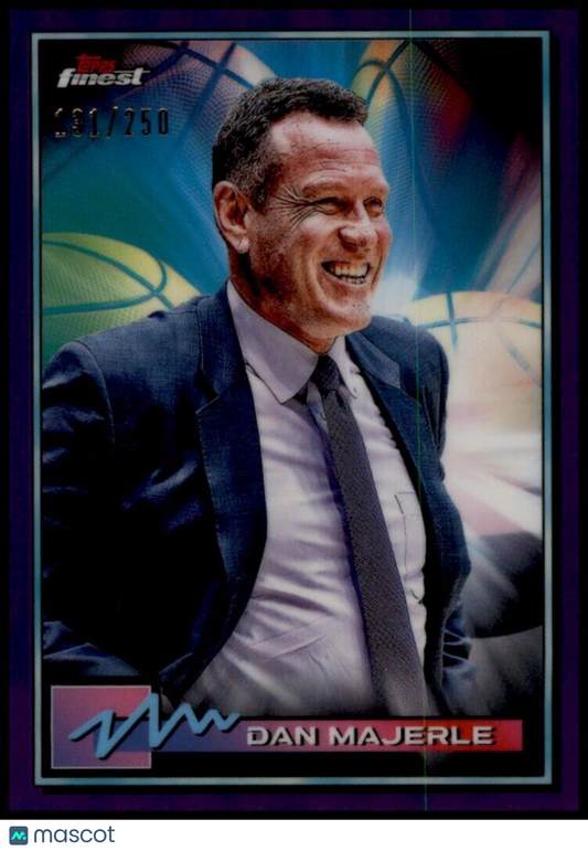 2021 Topps Finest Basketball Dan Majerle Purple Refractor /250