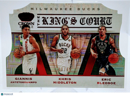 2019-20 Crown Royale The King's Court Ruby /49 Giannis Antetokounmpo Middleton +