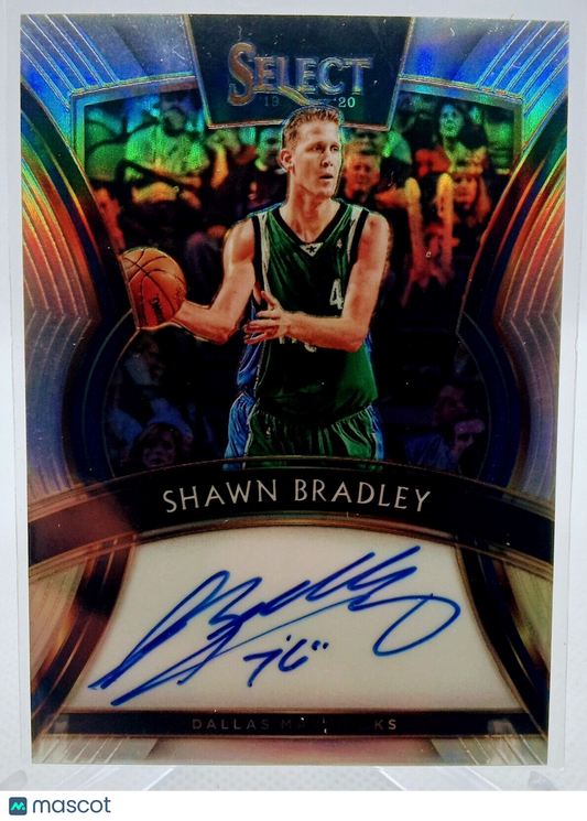 2018-19 Select Signatures Silver Prizm Auto-Shawn Bradley /199 Dallas Mavericks!