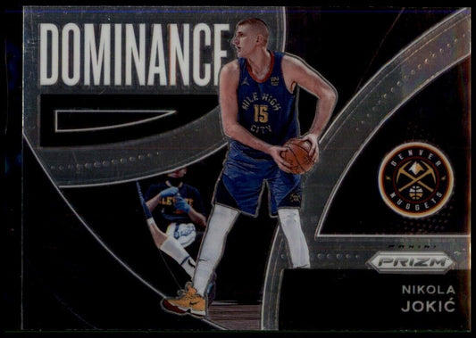 2021-22 nikola jokic panini prizm - dominance #16 denver nuggets