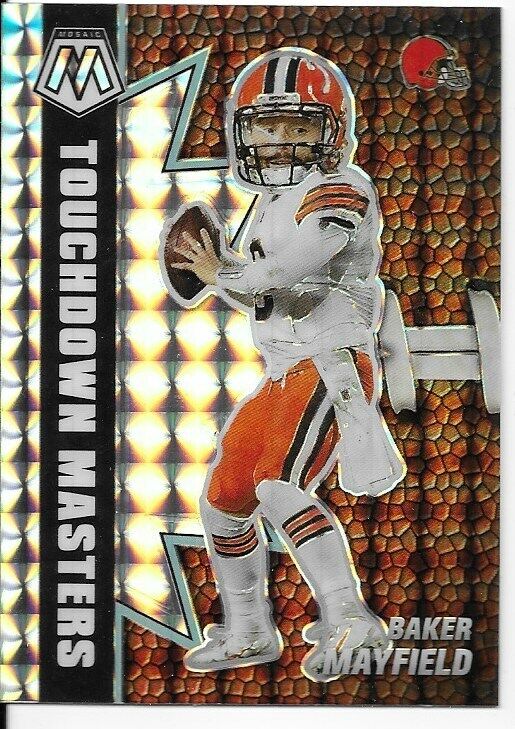 2021 Mosaic Touchdown Masters Silver Mosaic Prizm- Baker Mayfield Browns!