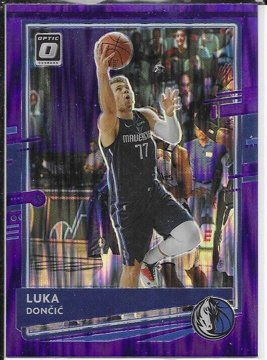 2020-21 Panini Donruss Optic Purple Shock Prizms- Luka Doncic