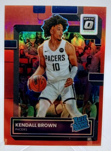 2022-23 Panini Donruss Optic Rated Red Prizm 52/99 Kendall Brown #217 Rookie Rc