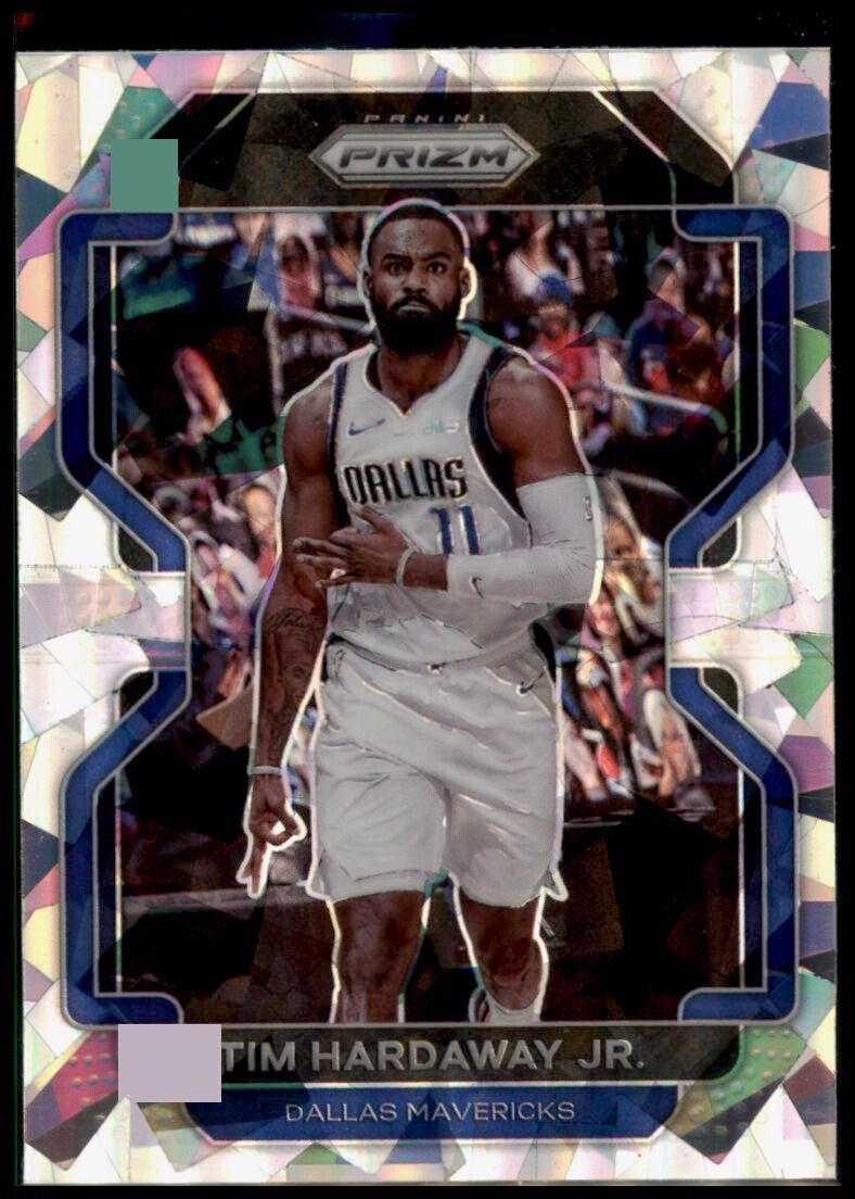 Tim hardaway jr. 2021-22 panini prizm silver ice #70 dallas mavericks