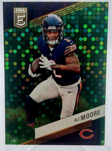 Dj moore 2023 panini donruss elite football green disco parallel