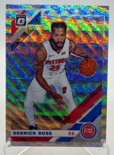 2019-20 Donruss Optic Fanatics Silver Wave Derrick Rose Detroit Pistons #116