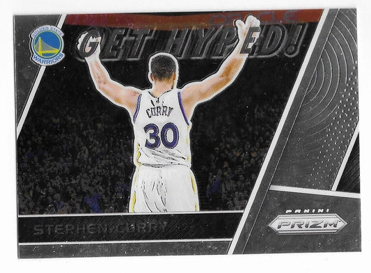 2017-18 Prizm Get Hyped! Insert- Stephen Curry Golden State Warriors