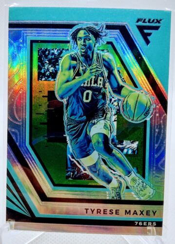 2022-23 Panini Flux Tyrese Maxey Silver Prizm #70 Philadelphia 76ers