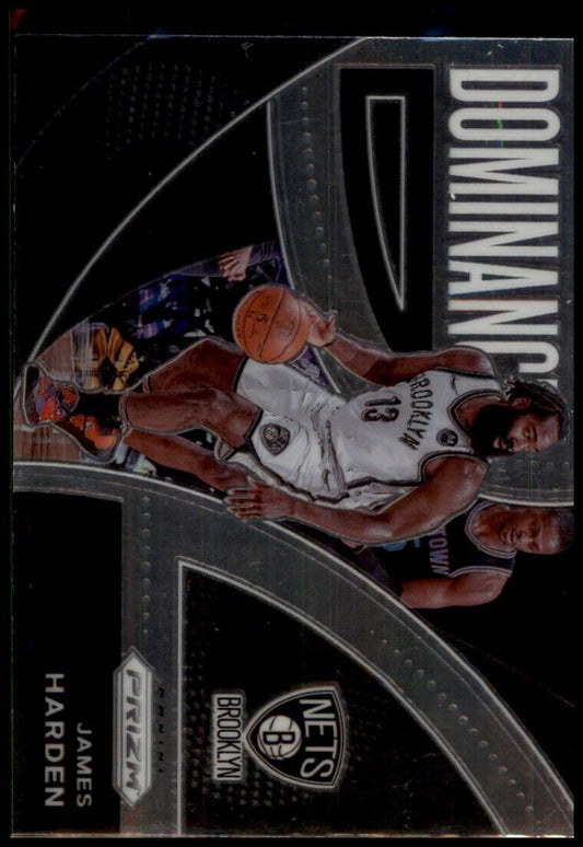 2021-22 panini prizm dominance james harden #2 brooklyn nets