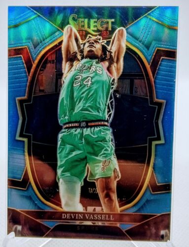 Devin Vassell 2022-23 Panini Select Concourse Light Blue Prizm 118/299 #64