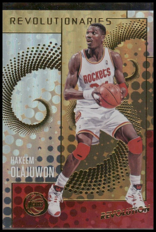 2017-18 panini revolution revolutionaries hakeem olajuwon