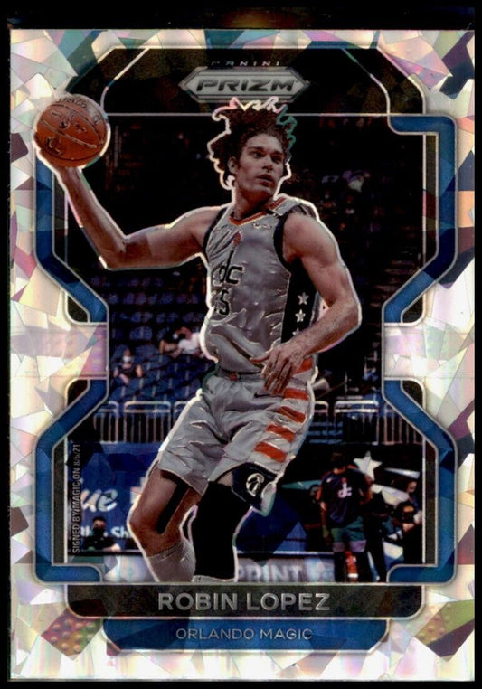 2021-22 panini prizm cracked ice robin lopez orlando magic #34