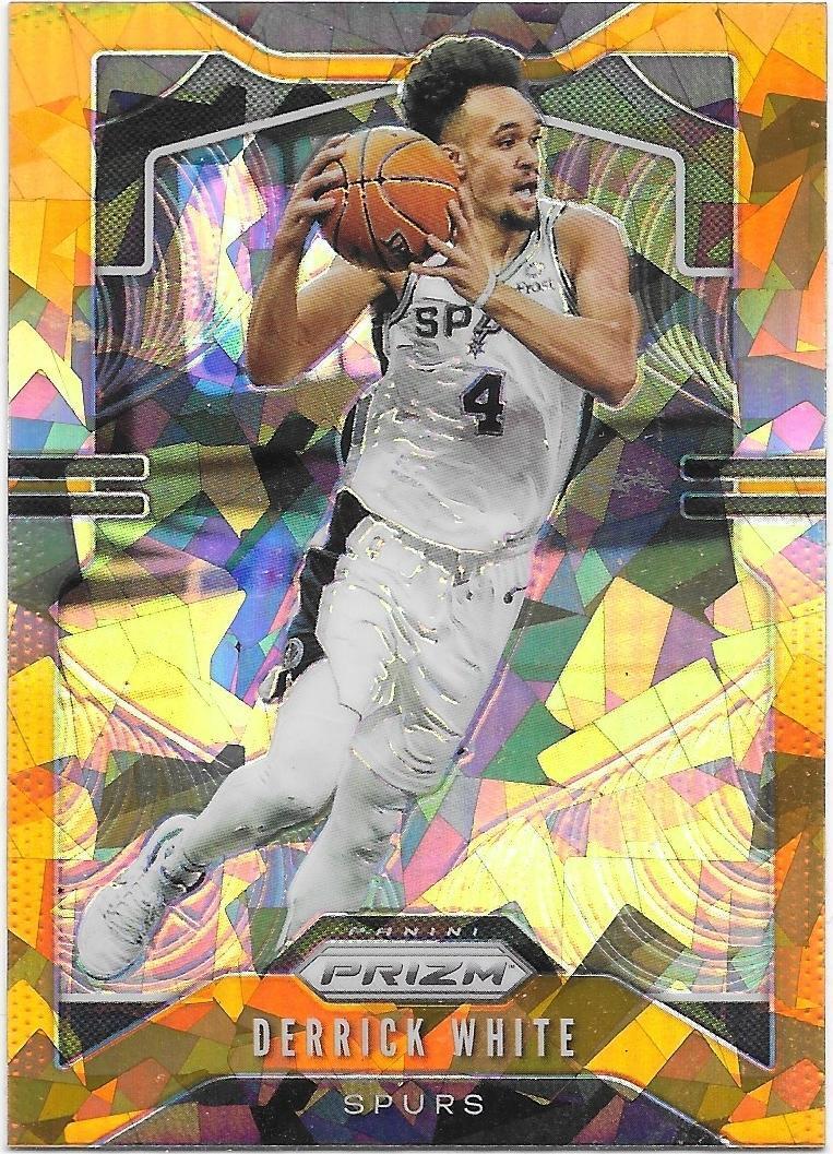 2019-20 Prizm Orangecracked Ice Prizm- Derrick White San Antonio Spurs! Celts