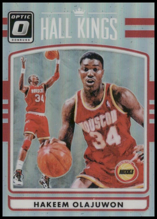 2016-17 panini donruss optic hall kings holo silver prizm hakeem olajuwon