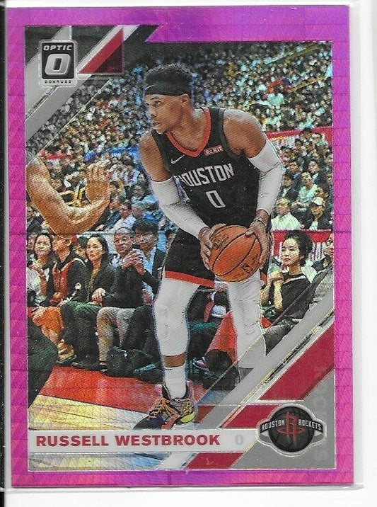 2019-20 Optic Pink Hyper Prizm- Russell Westbrook Houston Rockets!