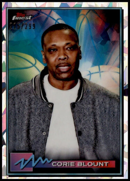 2021 topps finest basketball atomic refractor  /299 corie blount