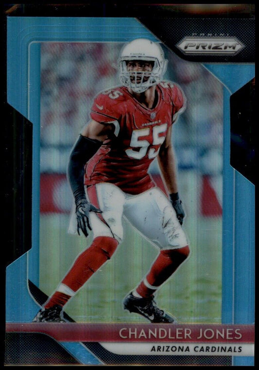 2018 panini prizm blue die-cut /199 chandler jones #198 arizona cardinals