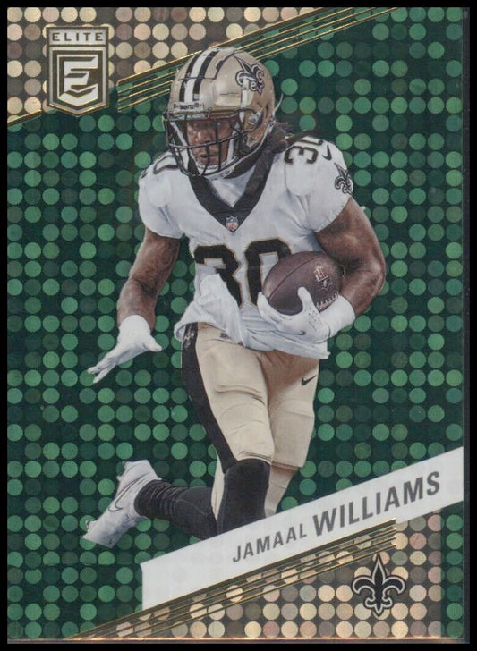 Jamaal williams 2023 panini donruss elite football green disco parallel