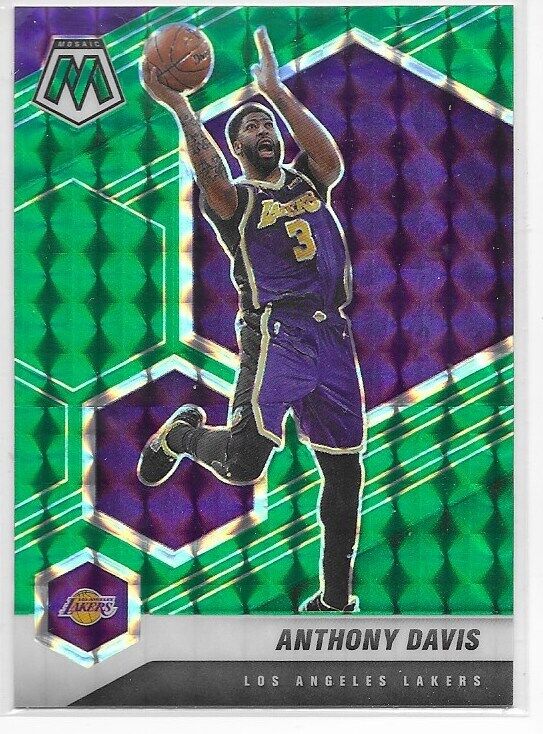 2020-21 Mosaic Green Prizm- Anthony Davis Los Angeles Lakers!