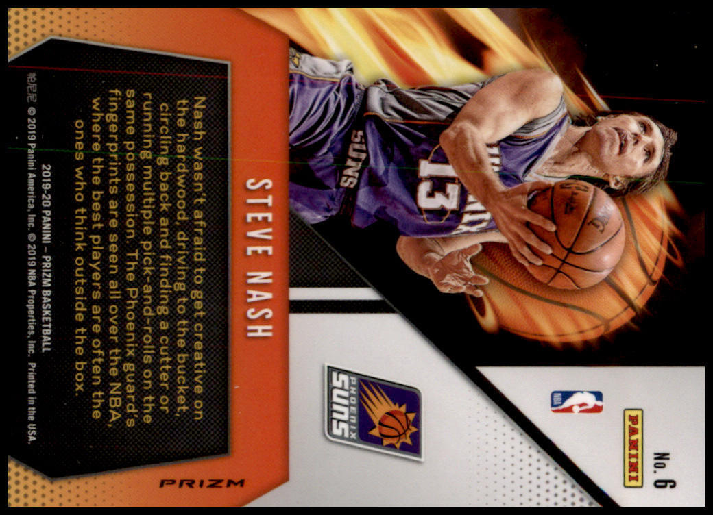 2019-20 Panini Prizm #6 Steve Nash Fearless Fast Break