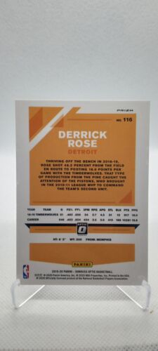 2019-20 Donruss Optic Fanatics Silver Wave Derrick Rose Detroit Pistons #116