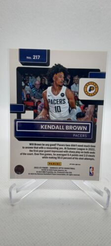 2022-23 Panini Donruss Optic Rated Red Prizm 52/99 Kendall Brown #217 Rookie Rc